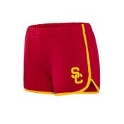 USC Trojans Women's Hype and Vice Cardinal SC Interlock Old School Mini Shorts